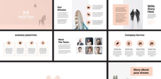 Business infographic : Martina – Modern PowerPoint Template