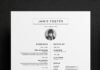 Business infographic : Professional Resume/CV and cover letter template. A beautiful vertical design wi…