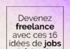 Business infographic : Travail à domicile : 20 idées pour devenir Freelance Web indépendant