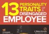 Business infographic : infographie employé desengagé