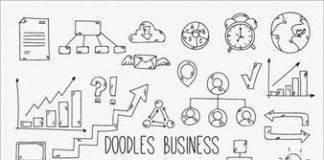 Business infographic : Éléments Idée Dessinés à La Main