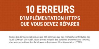Digital Marketing : Infographie : 10 erreurs à ne pas commettre lors d'une migration HTTPS – Ac…