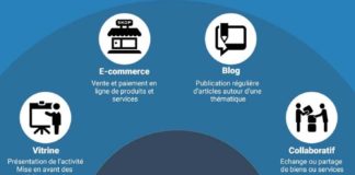 Digital Marketing : Infographie sur les typologies des sites web