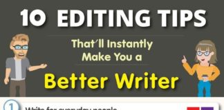 Educational infographic : 10 Editing Tips That’ll Instantly Make You a Better Writer (Infographic)