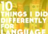 Educational infographic : 10 Things I Did Differently for Language Learning in 2015