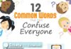 Educational infographic : 12 Common Words That Still Confuse Everyone (Infographic)