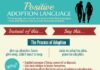 Educational infographic : Adoption & Foster Care: My Personal Experiences: Positive Adoption Language Info…