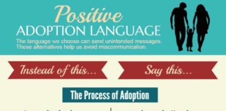 Educational infographic : Adoption & Foster Care: My Personal Experiences: Positive Adoption Language Info…