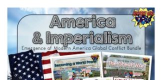 Educational infographic : America & Imperialism Bundle