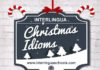 Educational infographic : Christmas Idioms #english