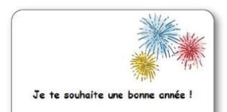 Educational infographic : Comptine Je te souhaite une bonne année – Paroles illustrées “Je te souhaite une bonne année”