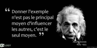 Educational infographic : Donner l’exemple