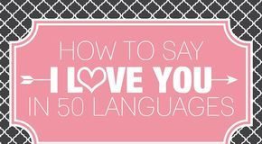 Educational infographic : Educational infographic : Express Love in 50 Different Languages: INFOGRAPHIC