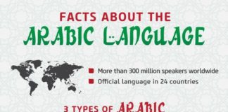 Educational infographic : Educational infographic : Facts About the Arabic Language