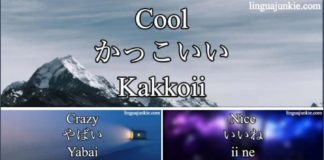 Educational infographic : Educational infographic : How to say #cool in #japanese www.linguajunkie.