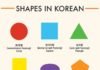 Educational infographic : Educational infographic : Korean Language Infographic: School Vocabulary