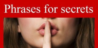 Educational infographic : Educational infographic : Phrases for secrets