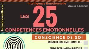 Educational infographic : Educational infographic : Une infographie qui expose la relation entre les 5 axes de l’intelligence émotionnelle et les 25 compétences émotionnelles pour développer vos performances – InfographicNow.com | Your Number One Source For daily infographics & visual creativity