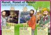 Educational infographic : Fiche exposés : Manet, Monet et Renoir