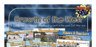 Educational infographic : Growth of the West-Post Civil War PowerPoint and Student Infographic Notes