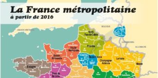 Educational infographic : La France métropolitaine à partir de 2016