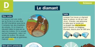 Educational infographic : Le diamant
