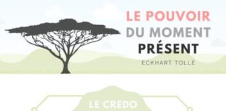 Educational infographic : Le pouvoir du moment présent : 9 leçons d’Eckhart Tollé