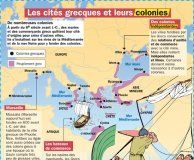 Educational infographic : Les cités grecques et leurs colonies – Mon Quotidien, le seul site d'inform…