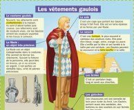 Educational infographic : Les vêtements gaulois – Mon Quotidien, le seul site internet d'information …