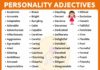 Educational infographic : List of 150+ Useful Personality Adjectives in English – My English Tutors
