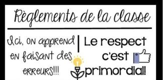 Educational infographic : Mme Marie-Julie : Jour 8 – Les règles de classe