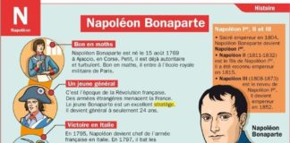 Educational infographic : Napoléon Bonaparte
