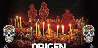 Educational infographic : Origen del Día de Muertos Infographic Poster