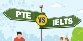Educational infographic : PTE Vs IELTS Infographic