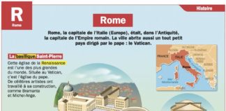 Educational infographic : Rome