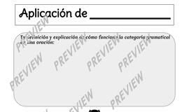 Educational infographic : SPANISH Parts of Speech Classification Infographic Template
