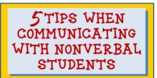 Educational infographic : Teaching Nonverbal Students
