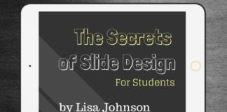 Educational infographic : The Secrets of Slide Design for Students (Infographic)