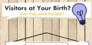Educational infographic : Visitors at your birth? Infographic Handout Download