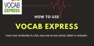 Educational infographic : Vocab Express Student Instructions Sheet