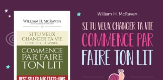 Educational infographic : 🛏 Découvre le résumé du livre “Si tu veux changer ta vie, commence par fai…