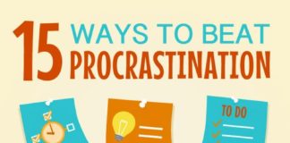 Fashion infographic : 15 Ways to Overcome Procrastination and Get Stuff Done (Infographic)