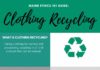Fashion infographic : A handy infographic detailing how to recycle clothes #recyclingfacts