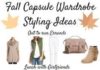 Fashion infographic : Fall Capsule Wardrobe 2017 from Nordstrom