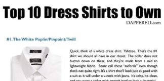 Fashion infographic : Fashion infographic : The Top 10 Men’s Dress Shirts to Own