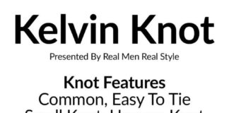 Fashion infographic : How To Tie The Kelvin Knot | Tying A Tie Infographic