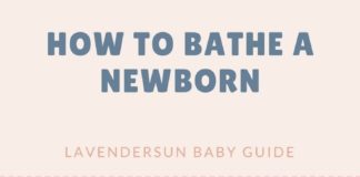 Fashion infographic : How to bathe a newborn