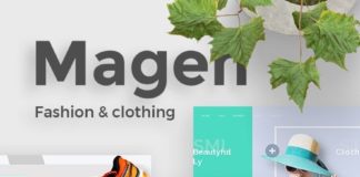 Fashion infographic : Magen Fashion & Clothing Powerpoint Template