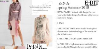 Fashion infographic : Spring Summer 2018 Fashion Trends | Brunette from Wall Street