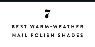 Fashion infographic : The 7 Most Flattering Nail Polish Colors to Wear This Spring